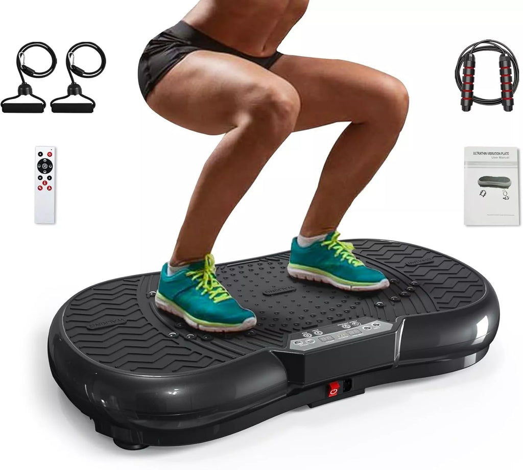 Vibration Plate Exercise Machine Home Workout Equipment & Body Shaper Massager - MOSKBITE