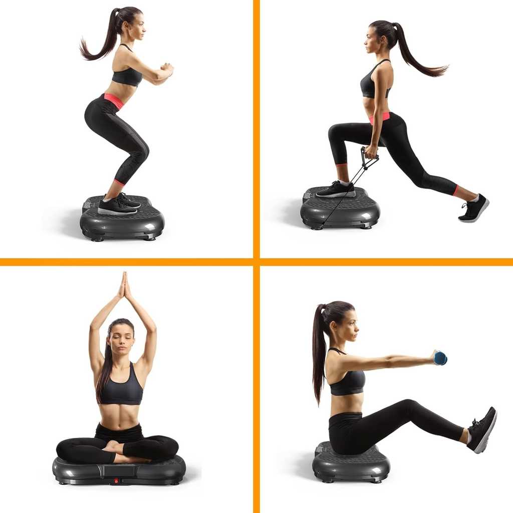 Vibration Plate Exercise Machine Home Workout Equipment & Body Shaper Massager - MOSKBITE