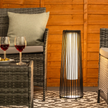 outdoor lighting for Garden Solar Powered Black Rattan Garden Light - MOSKBITE