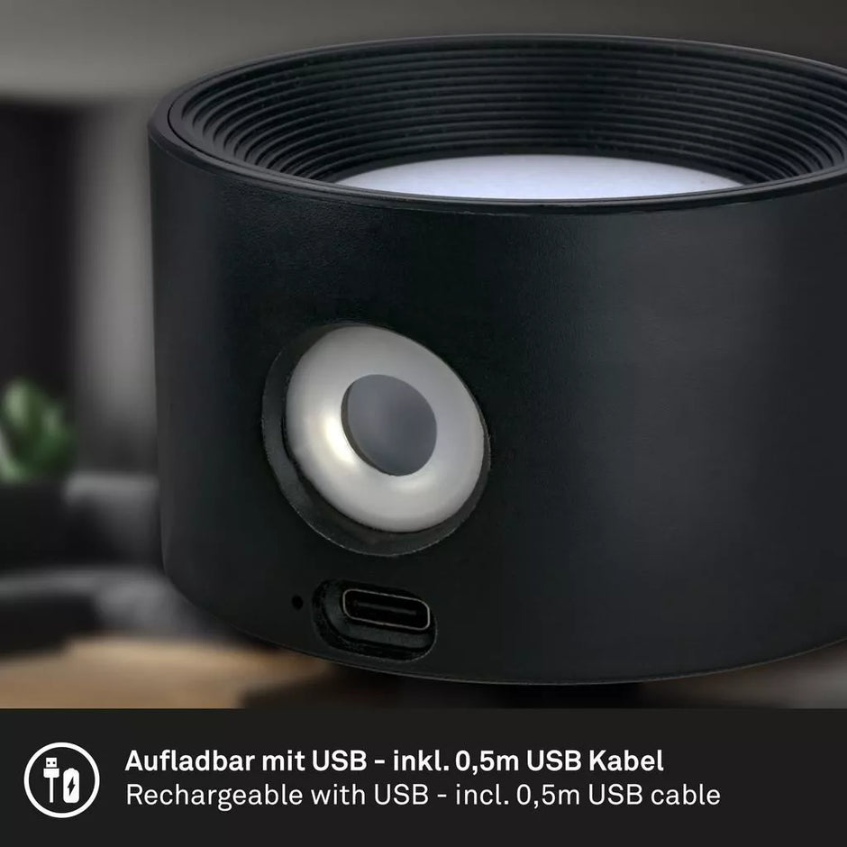 Wireless Charging Wall Lamp – 360° Rotatable LED Light with Touch