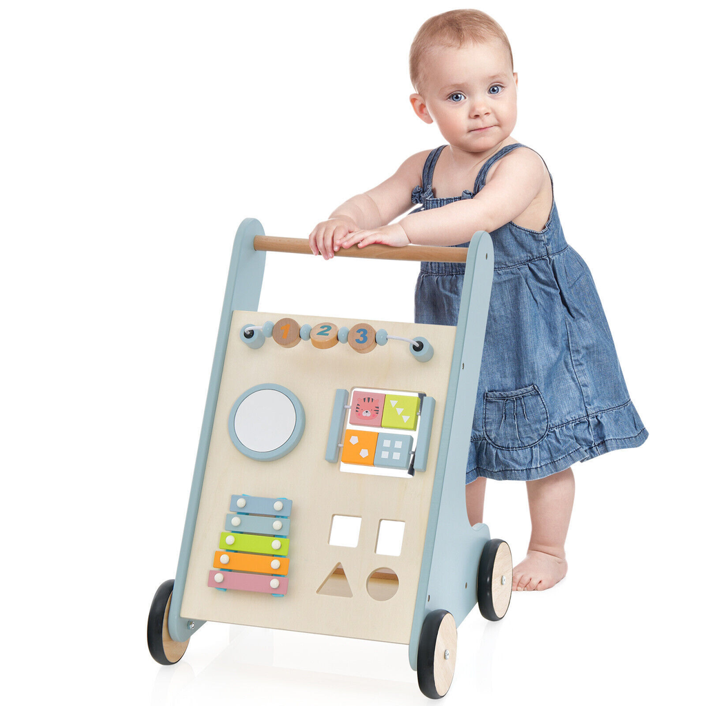 Wooden Baby Walker with Activity Center - MOSKBITE