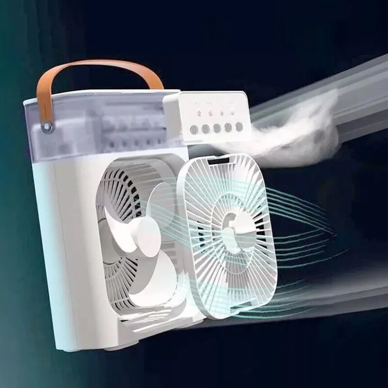 Mini Air Cooler Fan Portable Conditioner Humidifier Ice Cold Cooling - MOSKBITE