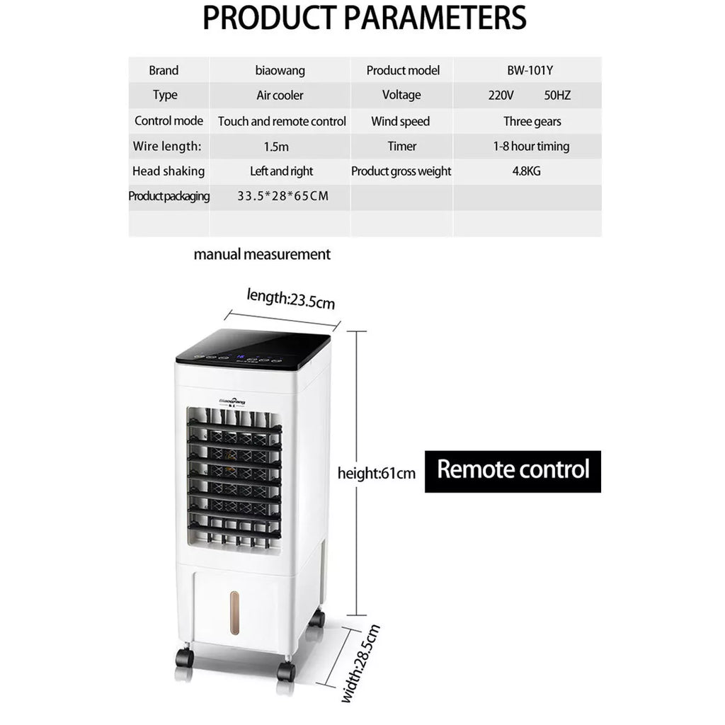 8Litre Portable Air Cooler Fan - MOSKBITE