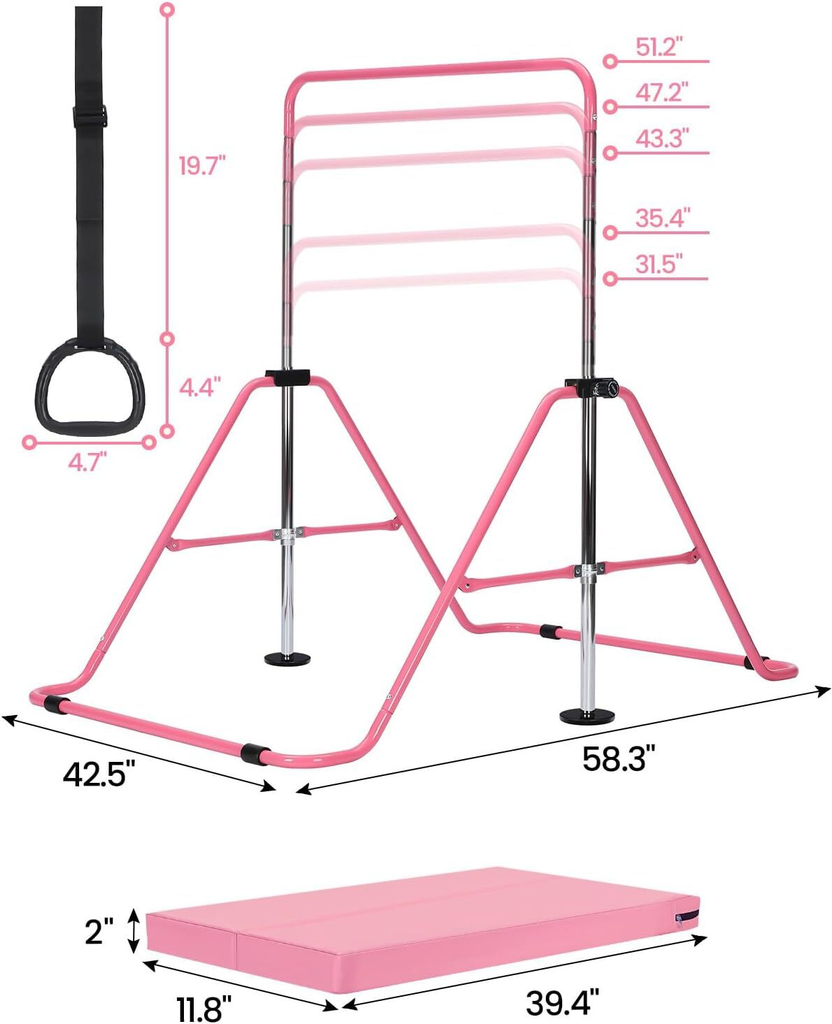 Gymnastics Bar Training with Wristbands - MOSKBITE