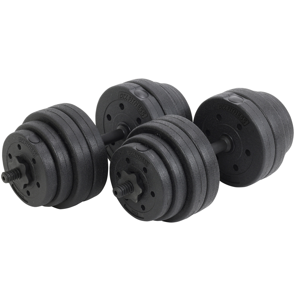 Dumbbell Weights Set With Dumbell Bars And Barbell Joiner Gym Hand Weight - MOSKBITE