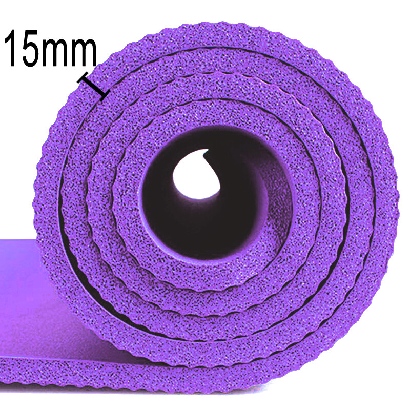 Yoga Mat 15mm Thick Gym Exercise Fitness Pilates Workout Mat - MOSKBITE