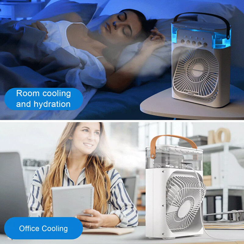 Mini Air Cooler Fan Portable Conditioner Humidifier Ice Cold Cooling - MOSKBITE