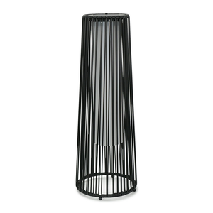 outdoor lighting for Garden Solar Powered Black Rattan Garden Light - MOSKBITE