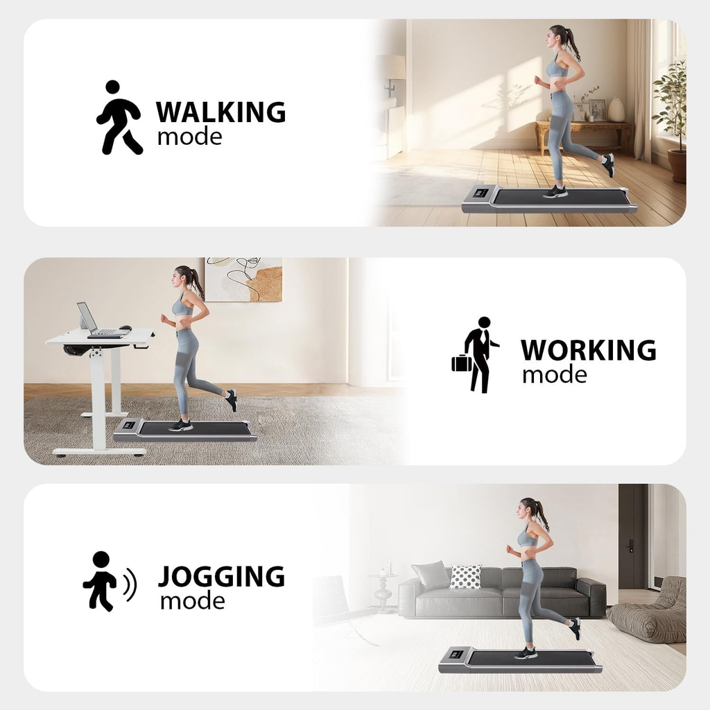 Treadmill  Under Desk Compact with Bluetooth - MOSKBITE