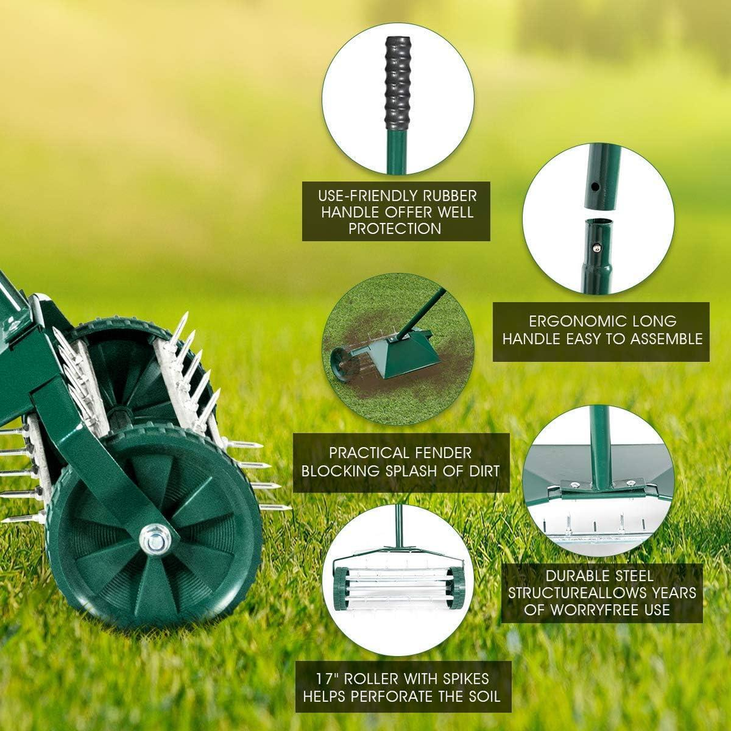 Rolling Lawn Aerator lawn - MOSKBITE