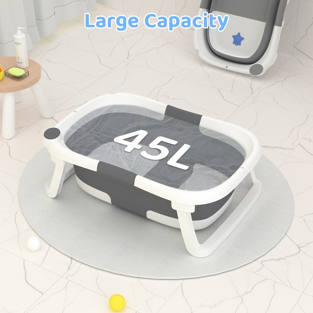 Baby Bath Tub With Removable Support Mat - MOSKBITE