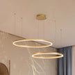 Modern Pendant Light Tir-Circle, Black/Gold/Coffee, Metal