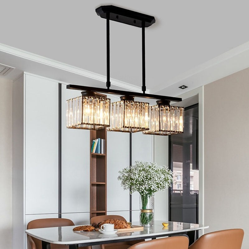 Modern Multi-Head Glass Pendant Light – Nordic Style Hanging Fixture