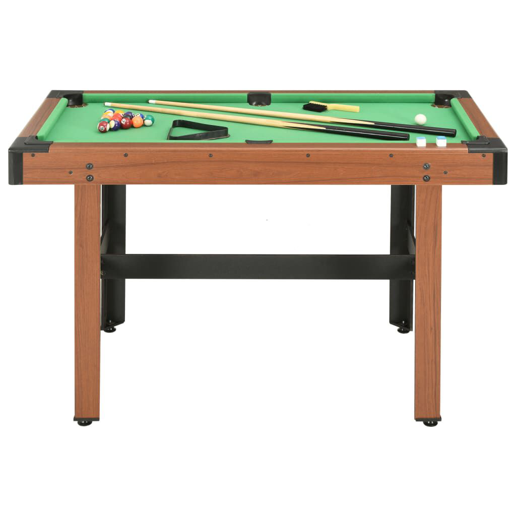 Feet Billiard pool Table 122x61x76 cm Brown - MOSKBITE