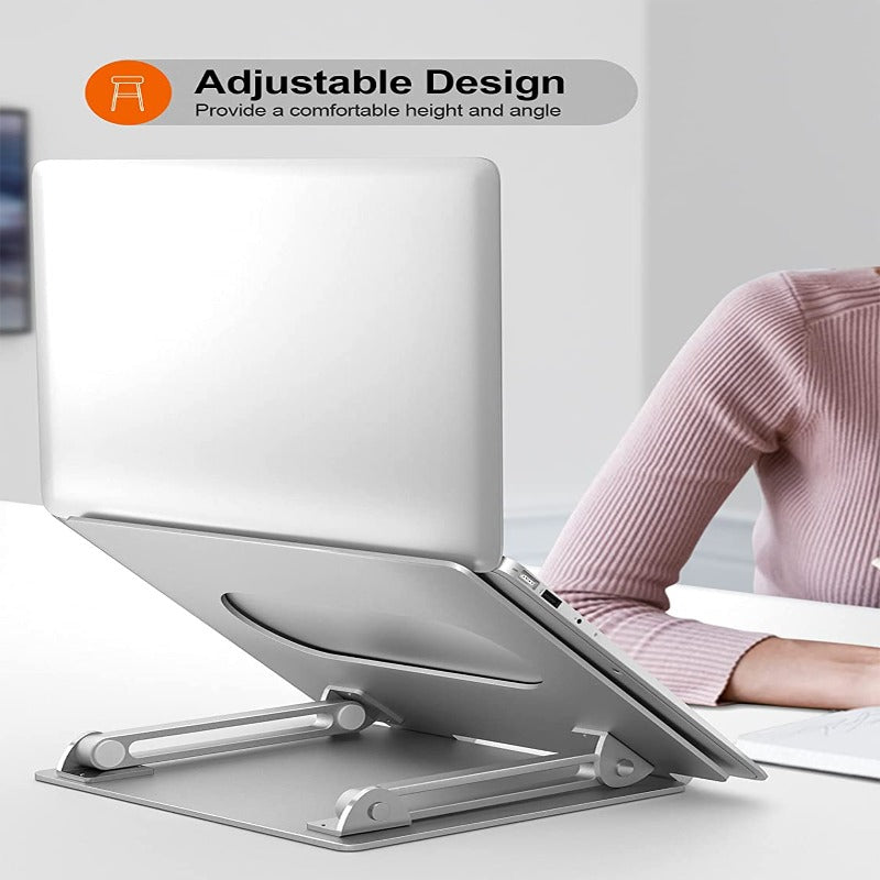 Laptop Stand, Foldable Portable Aluminum Laptop Holder - MOSKBITE