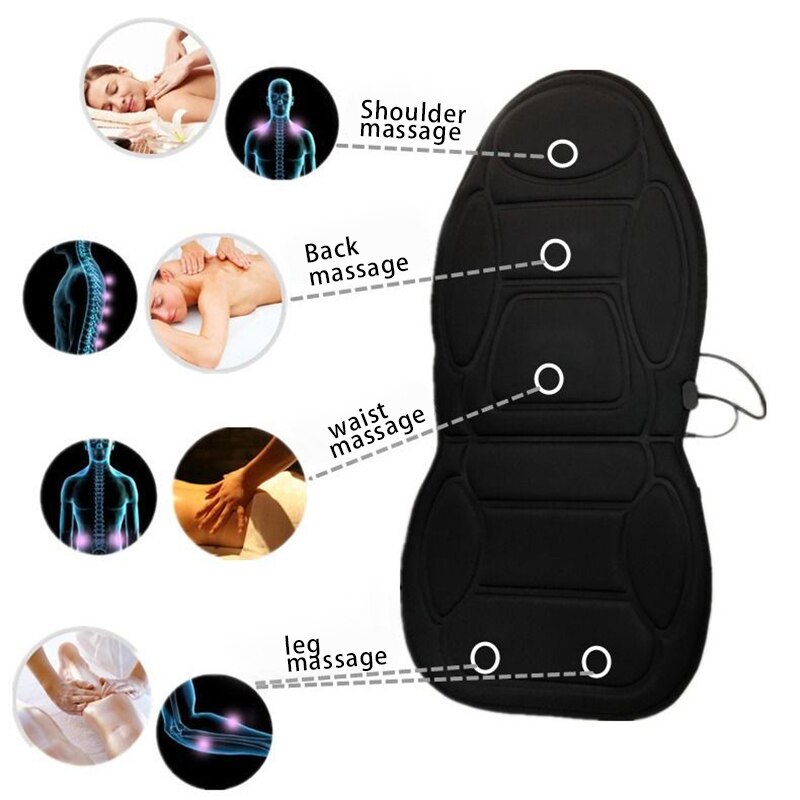 Multifunctional Heating Vibration Car Seat Massage Cushion - MOSKBITE