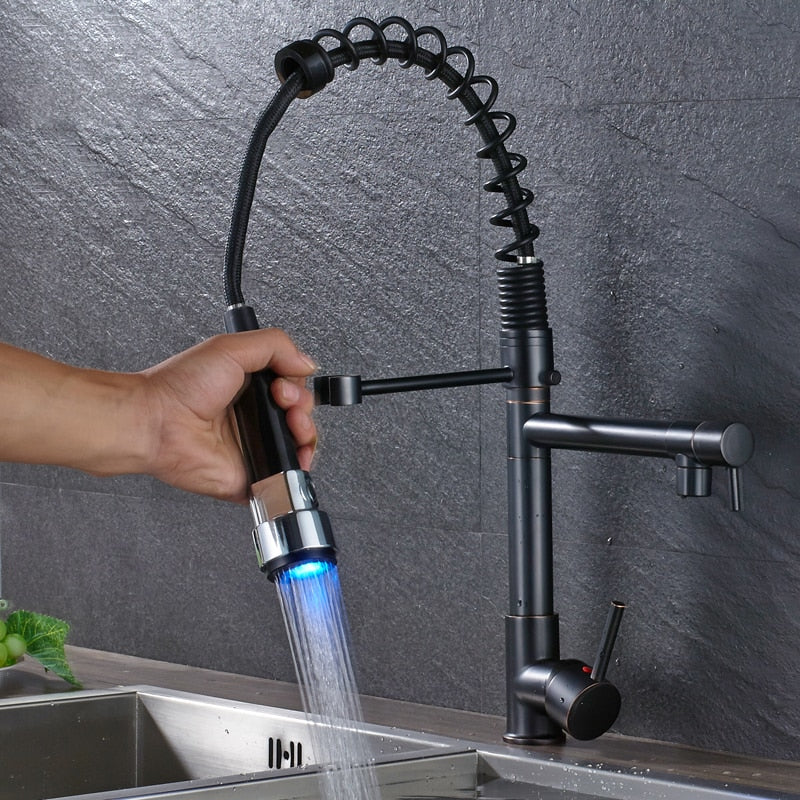 Kitchen Taps LED Light Kitchen Water Faucet - MOSKBITE