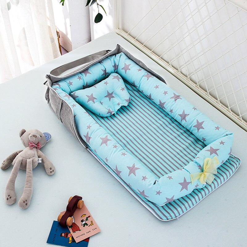 Baby Crib Toddler Bed Portable Bassinet - MOSKBITE