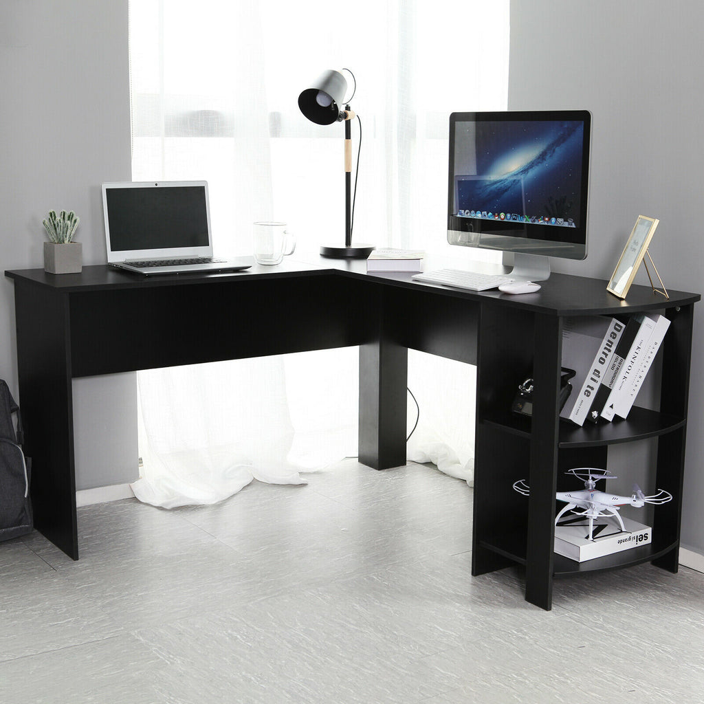 l shaped desk Computer Desk Corner PC Table - MOSKBITE