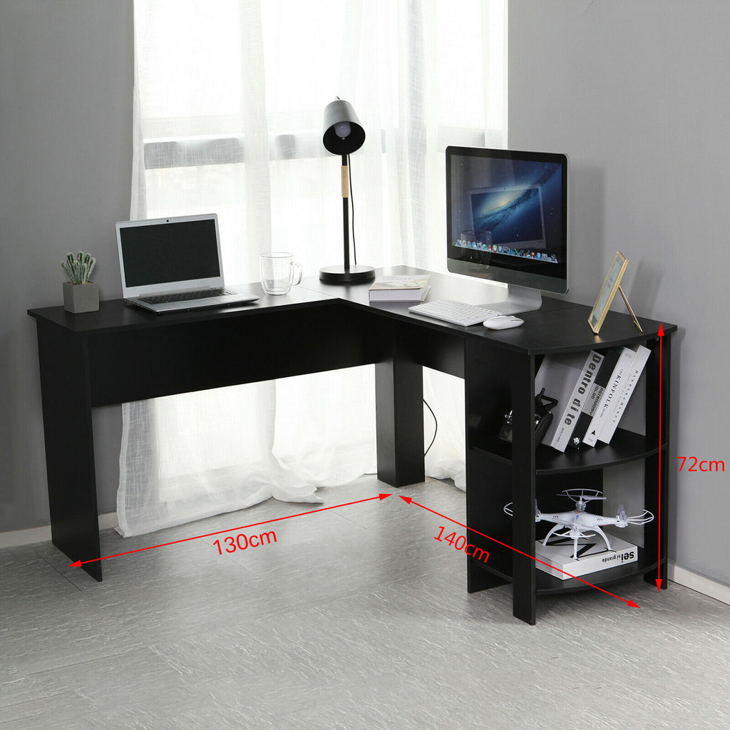 l shaped desk Computer Desk Corner PC Table - MOSKBITE
