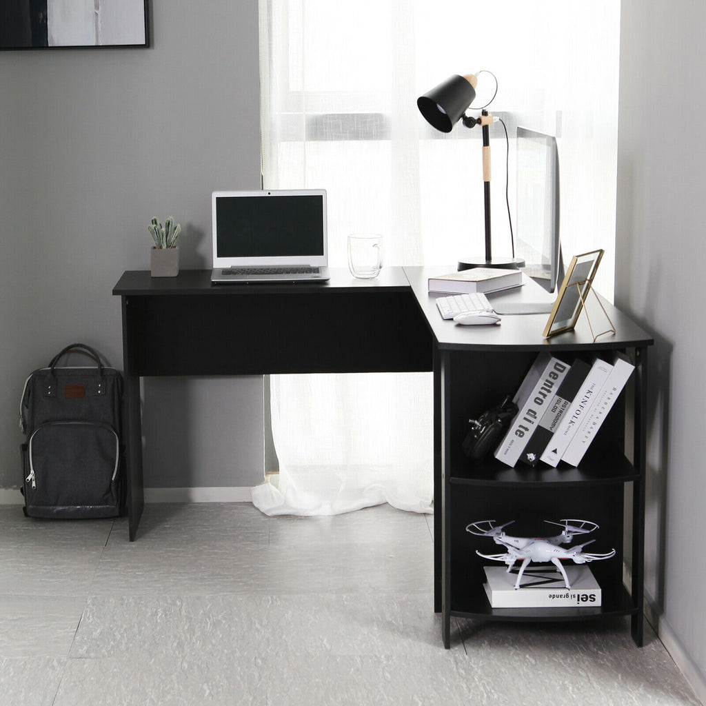 l shaped desk Computer Desk Corner PC Table - MOSKBITE